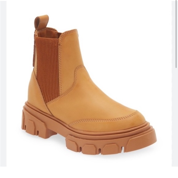 FARM Rio Shoes - Farm Rio Womens Brown Lug Sole Beaded Platform Chelsea Boots Sz 6